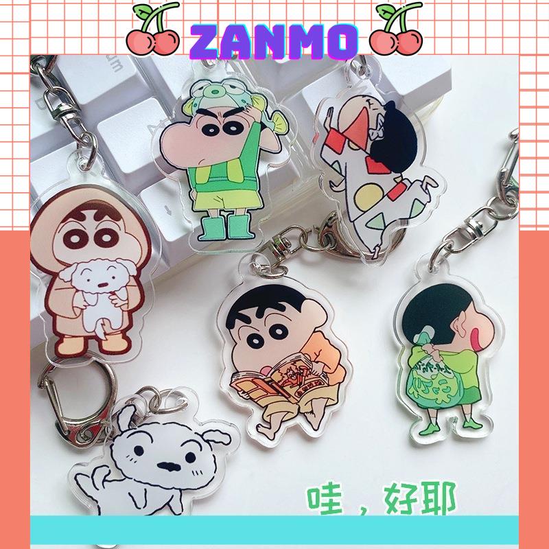 Móc Khóa Acrylic crayon shin chan cậu bé bút chì dễ thương có màng chống trầy