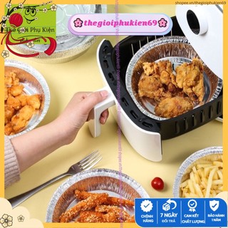 Set 10 khay giấy bạc lót nồi nướng bánh,....dùng trong nồi chiên không dầu, lò nướng