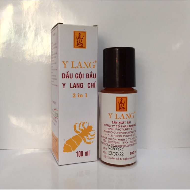 Dầu gội Y Lang sạch chấy chí trên tóc 2in1 100ml