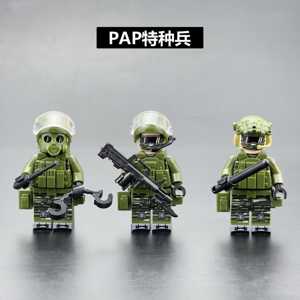 Mô Hình Đồ Chơi lego Cảnh Sát Lực Lượng Đặc Biệt Chống Virus pa Tương Thích Với Mô Hình lego Quân Đội Bé Trai