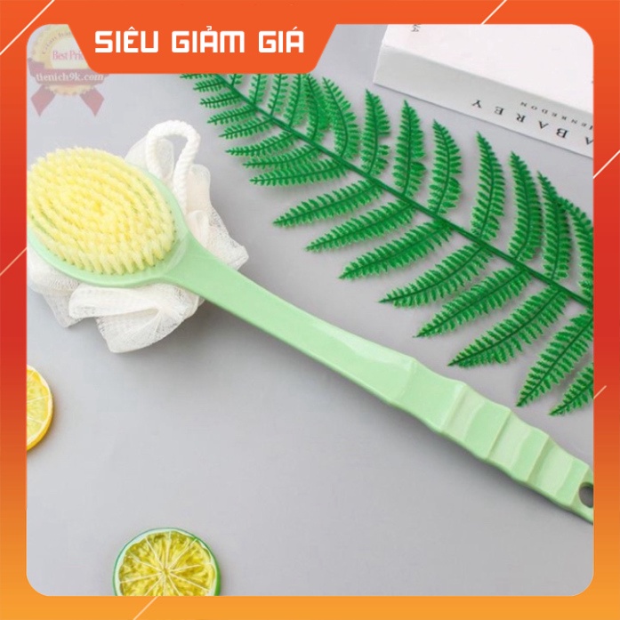 Cọ tắm lưng Starhanoi chà lưng tắm Starhanoi bàn chải 2in1 bông tắm massage Cam