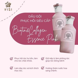 Dầu gội xả phục hồi hương nước hoa Biotin Collagen Voudioty Pink 500ML