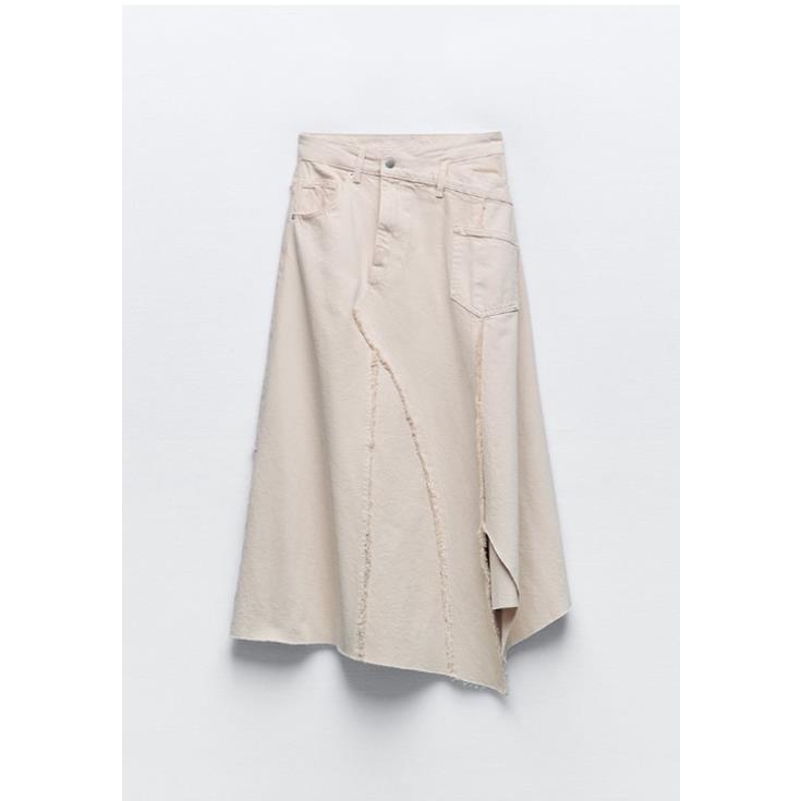 Morocco Zara áo quây vạt lệch và chân váy cut vạt chất siêu đẹp