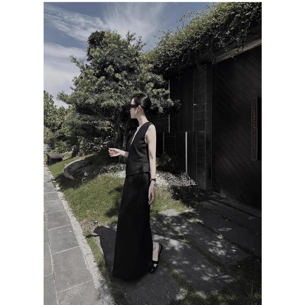 Morocco Zara áo gile và chân váy kiểu châu âu thanh lịch