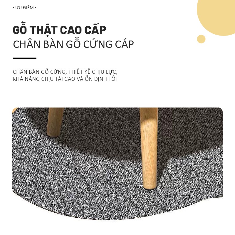 Bàn Trà Gỗ Hình Đám Mây Bàn Trà Phòng Khách Đám Mây 1 - 2 Tầng Thiết Kế Vân Gỗ Sáng Tinh Tế