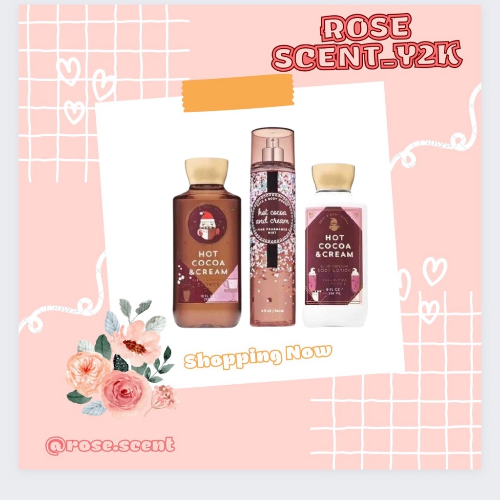 Xịt Thơm Toàn Thân Hot Cocoa and Cream Bath & Body Works Bodymist 30ml/50ml/100ml