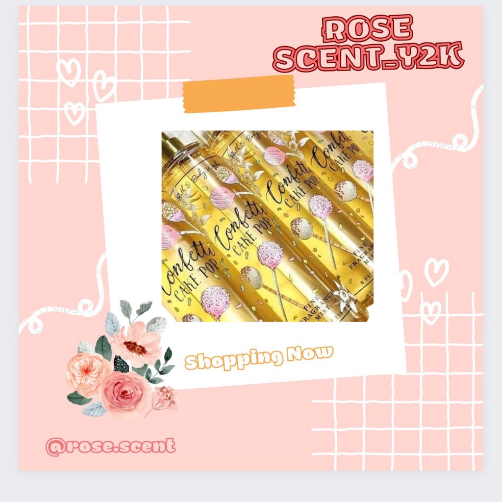 Xịt Toàn Thân Bath and Body Works Confetti Cake Pop Body Mist