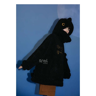 Áo sweater Chui Đầu Vải Nhung Hình Rồng Đen Nhỏ Thiết Kế Thời Trang Phong Cách Mới 2023 Dành Cho Bạn Nữ