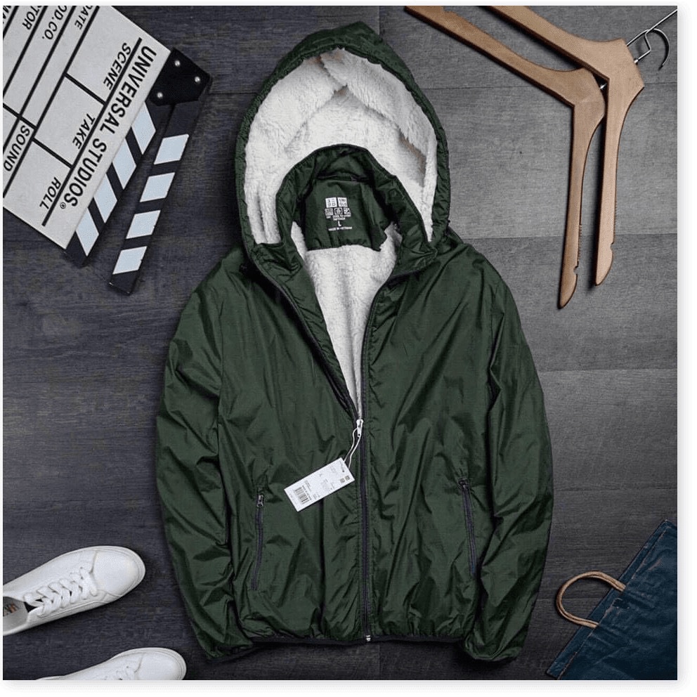 Áo Khoác Dù Lót Lông Nam, Áo Ấm Nam Có Nón Mặc Mùa Đông Ấm Áp hot trend TM