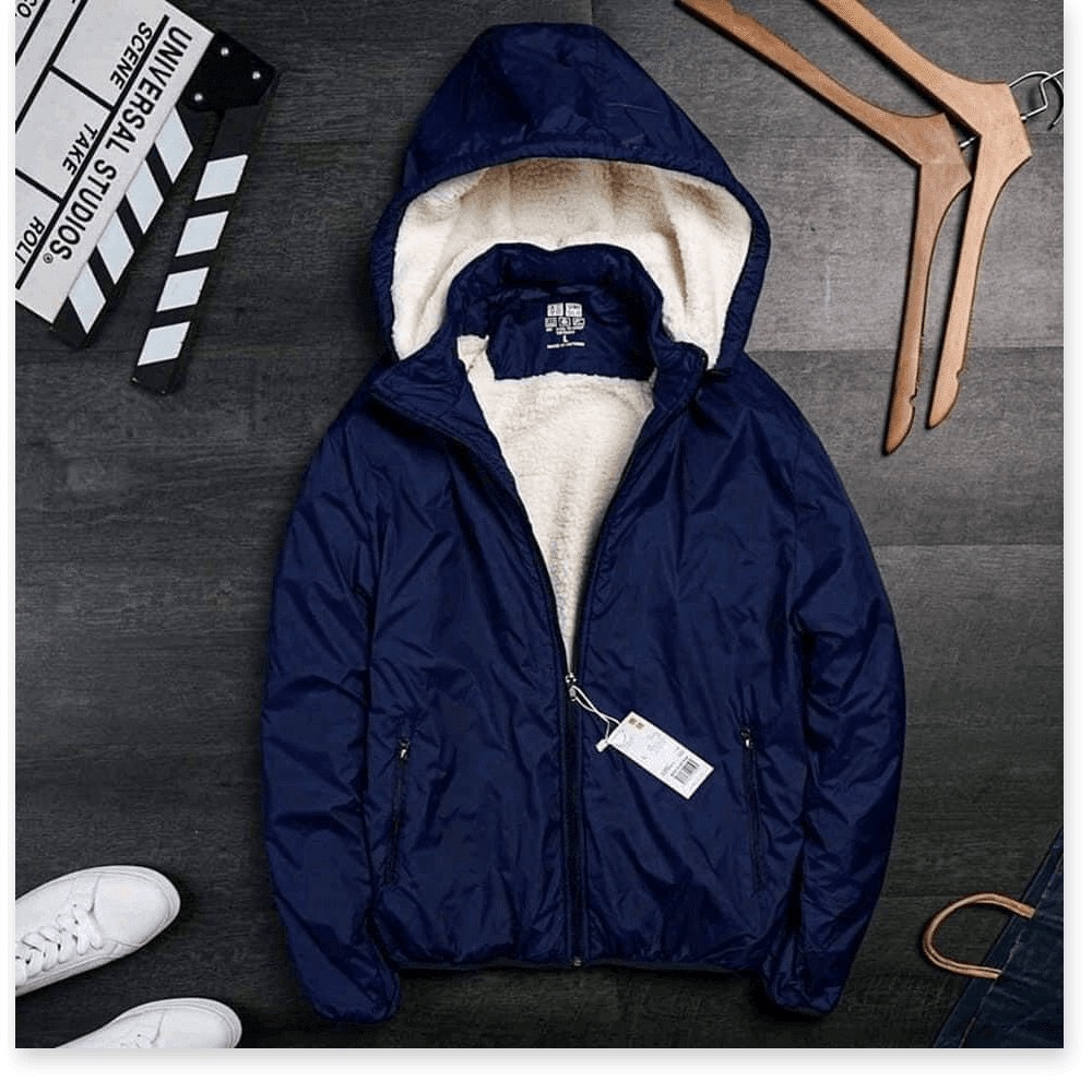 Áo Khoác Dù Lót Lông Nam, Áo Ấm Nam Có Nón Mặc Mùa Đông Ấm Áp hot trend TM