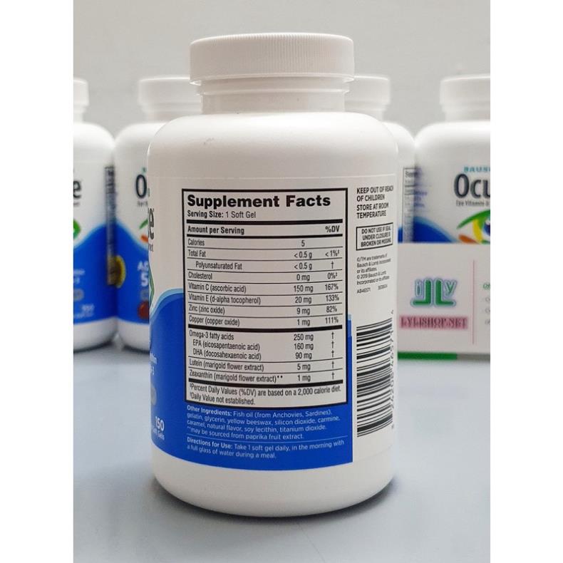 Viên uống bổ mắt Ocuvite 150 viên Mỹ