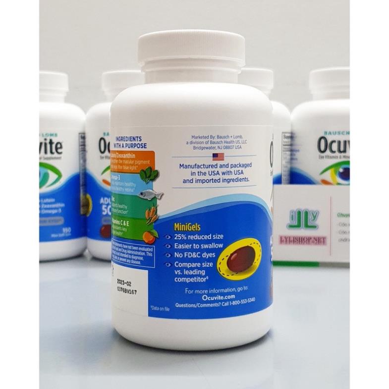 Viên uống bổ mắt Ocuvite 150 viên Mỹ