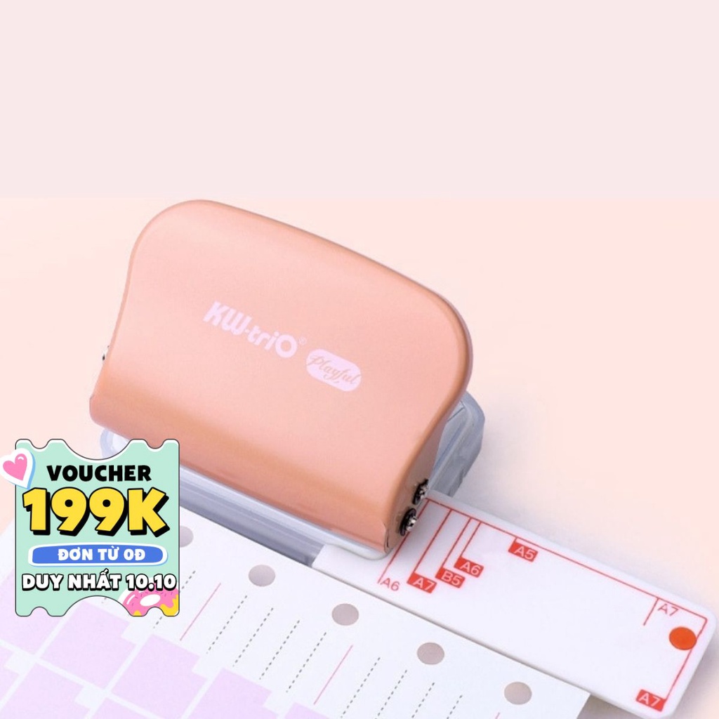 Dụng cụ bấm lỗ giấy B5 A5 A6 A7 3 6 9 lỗ KW-triO 99H3 Buka Đồ đục lỗ giấy làm sổ còng phụ kiện văn phòng phẩm