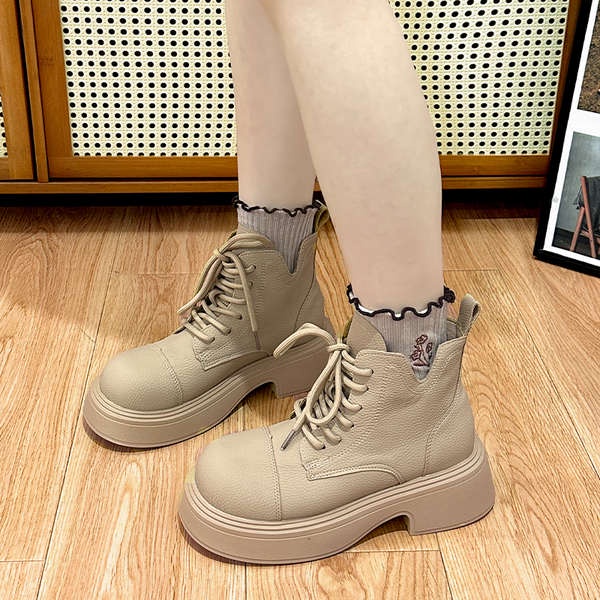 Giày Bốt martin Đế Dày Phong Cách retro Cá Tính Thời Trang