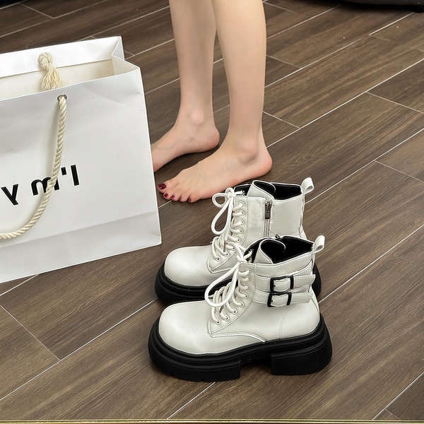 Giày Bốt martin Đế Dày Thời Trang Mùa Thu 2023 Cá Tính Cho Nữ