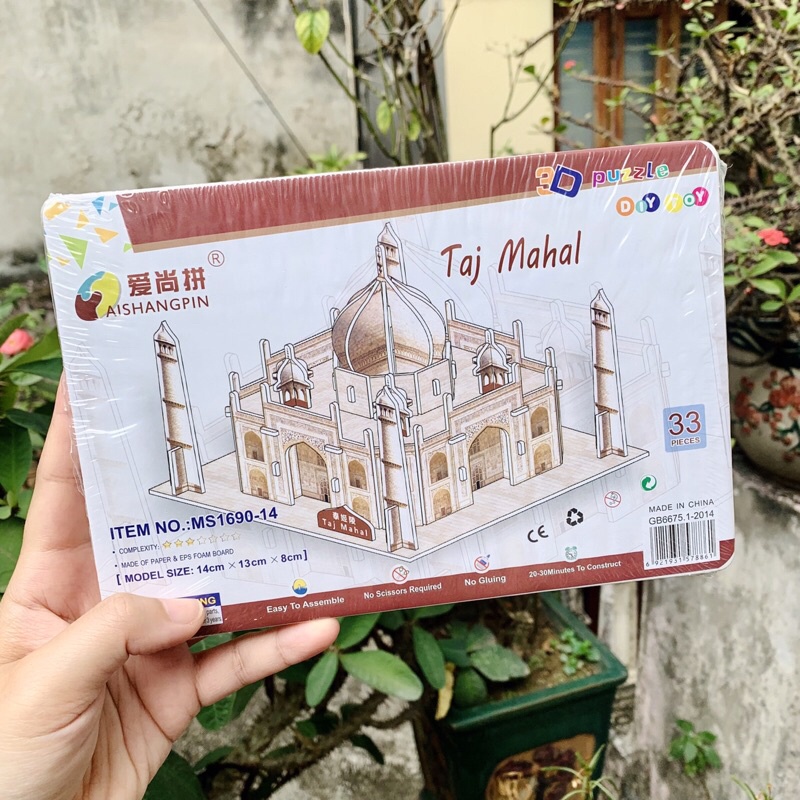 Mô Hình Lắp Ráp 3D các Công Trình Nổi Tiếng Bằng Giấy Bìa Xốp siêu đẹp Cho Bé