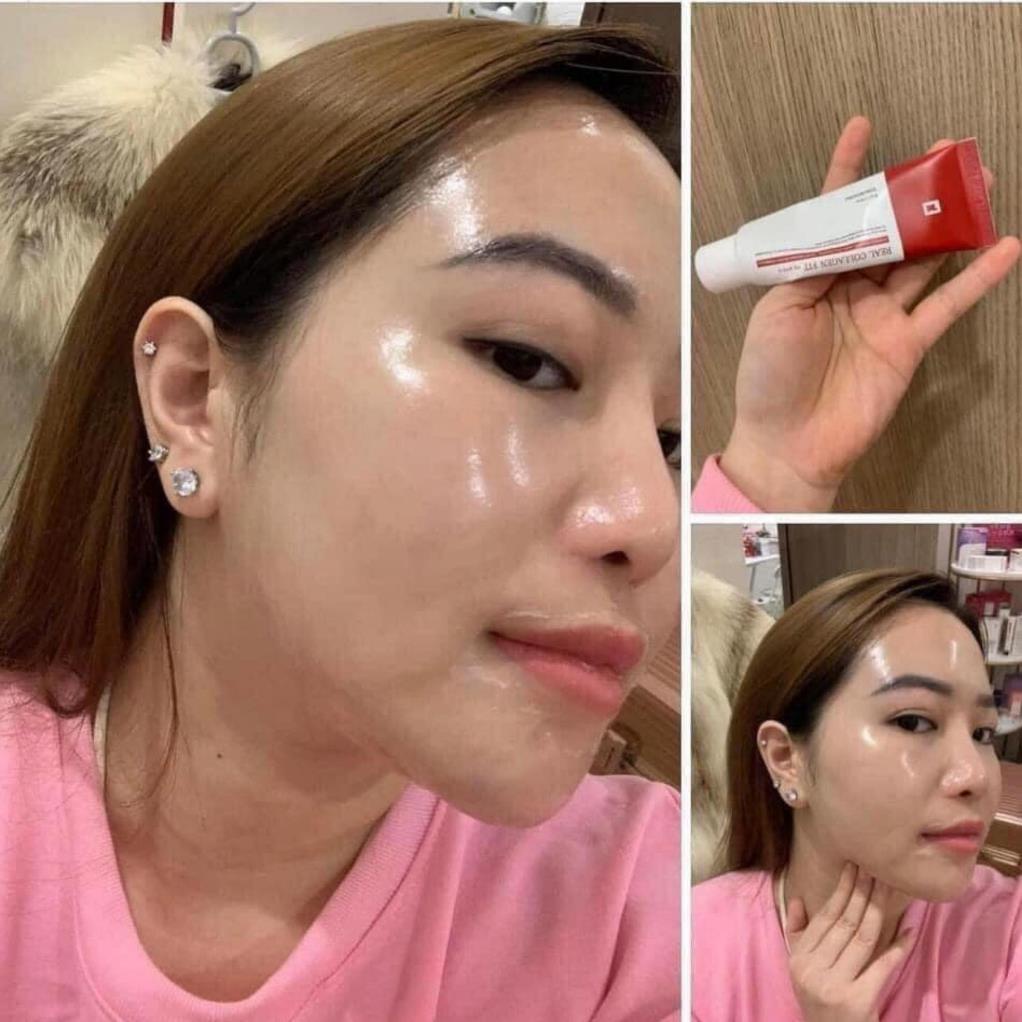 Mặt nạ collagen peel da collagen căng bóng Real Collagen Fit hàn quốc, trắng da, mờ thâm nám, mịn màng 50ml