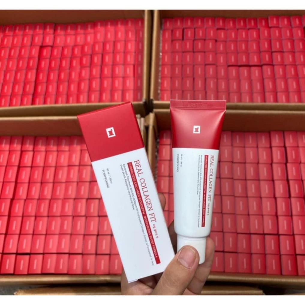 Mặt nạ collagen peel da collagen căng bóng Real Collagen Fit hàn quốc, trắng da, mờ thâm nám, mịn màng 50ml