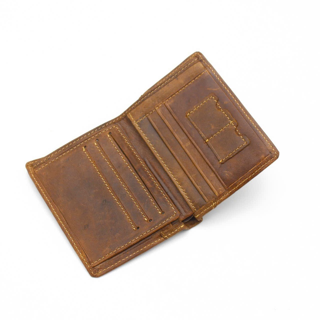 Ví nam da bò sáp thời trang