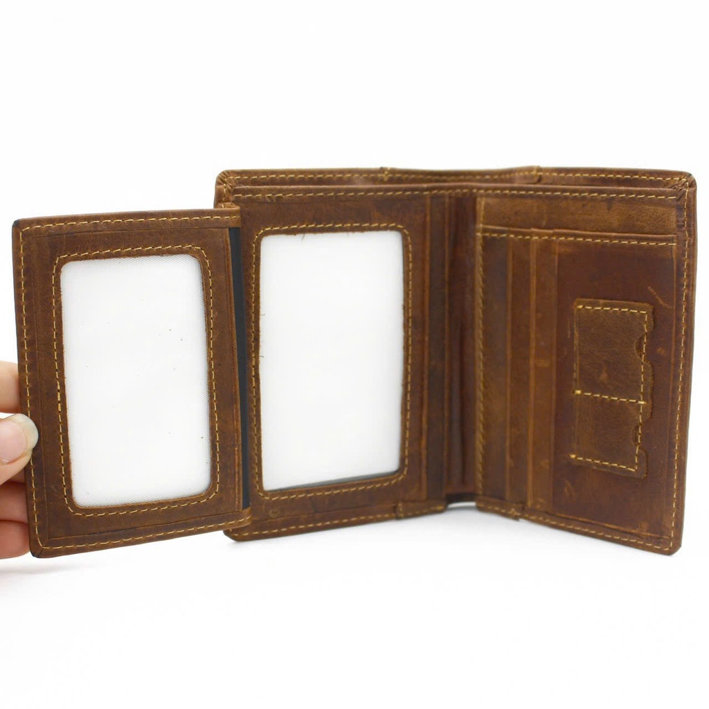 Ví nam da bò sáp thời trang