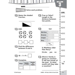 180 Days of Math ( Luyện toán ) - Từ Grade K đến Grade 6 (khổ A4)