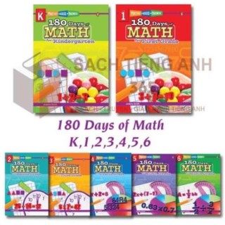180 days of math - từ grade k đến grade 6