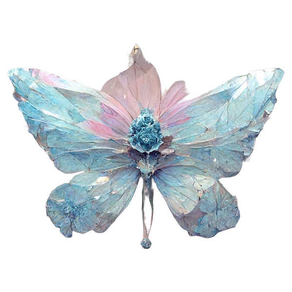 Hình Xăm Dán Chống Nước Họa Tiết Bướm Mặt Trăng Màu Hồng / Xanh Lá