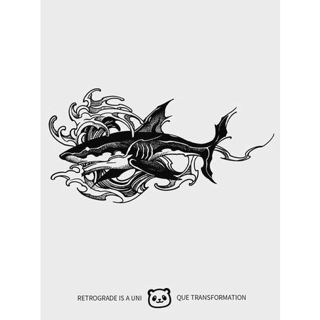 Xm & xp megalodon Hình Xăm Dán Thảo Dược Màu Tối Chống Nước Lâu Trôi Phong Cách Mới Cho Nam