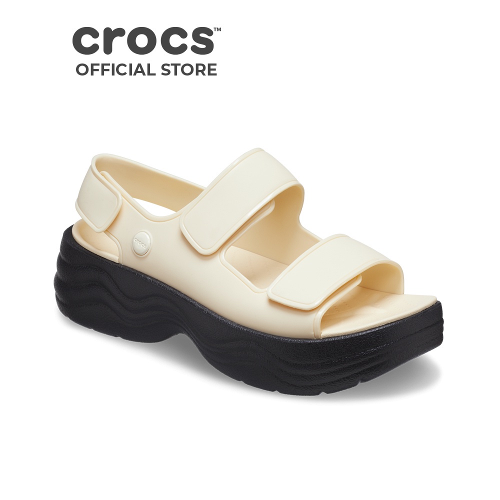 Xăng Đan Nữ Crocs Skyline - Vanilla/Black