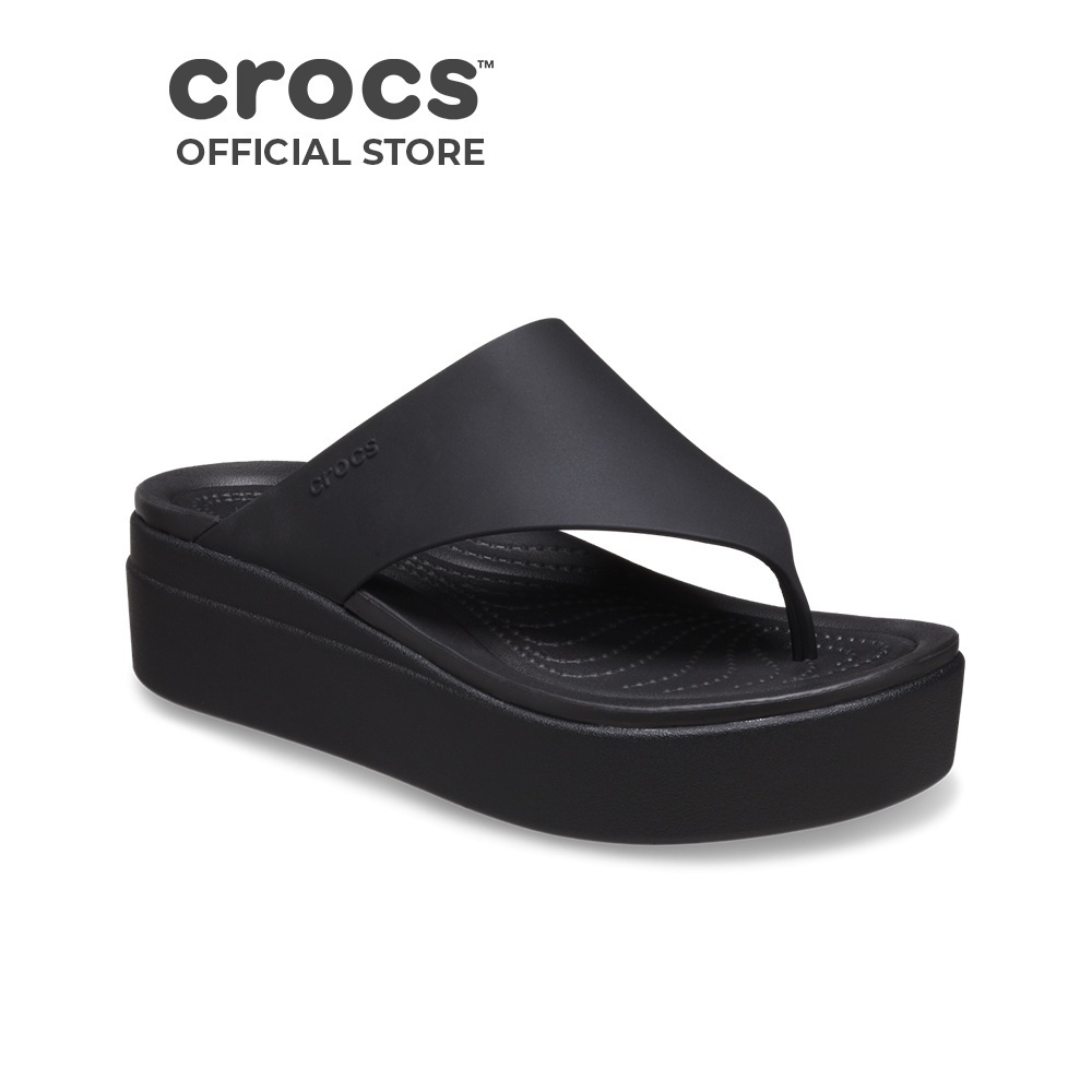 Dép Xỏ Ngón Nữ Crocs Brooklyn - Black