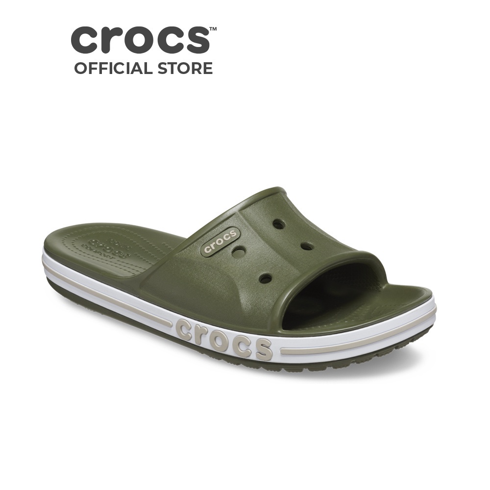 Dép Quai Ngang Unisex Crocs Bayaband Slide - Army Green