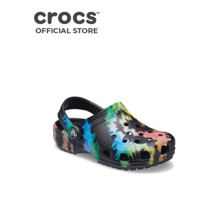 Giày Clog Trẻ Em Crocs Tie-Dye Classic - Black
