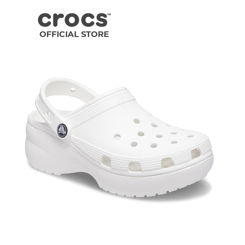 Giày Clog Nữ Crocs Platform Classic - White