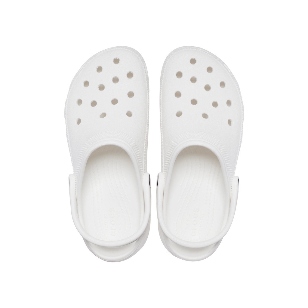 Giày Clog Nữ Crocs Platform Classic - White