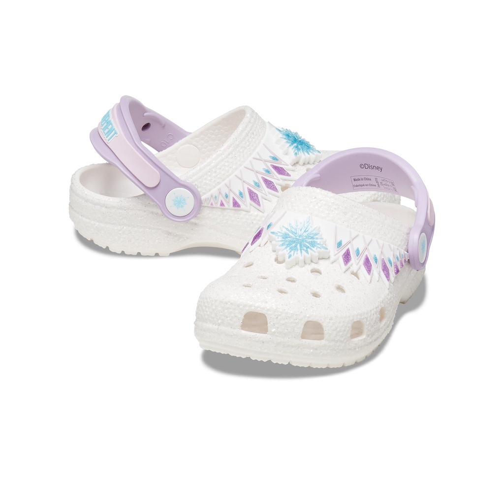 Giày Clog Trẻ Em Crocs Toddler I Am Frozen Ii Funlab - White