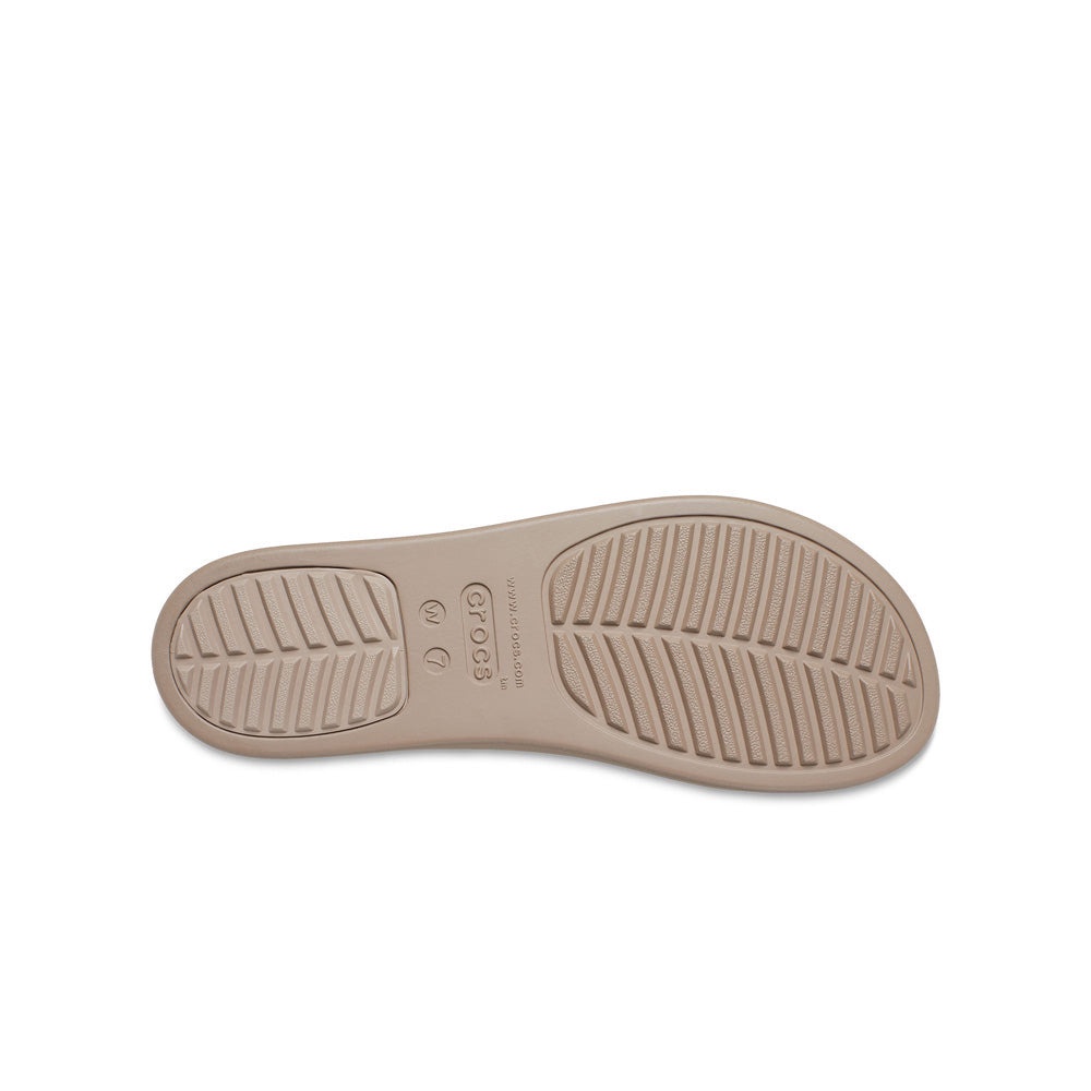 Giày Đế Xuồng Nữ Crocs Brooklyn Snake - Vanilla
