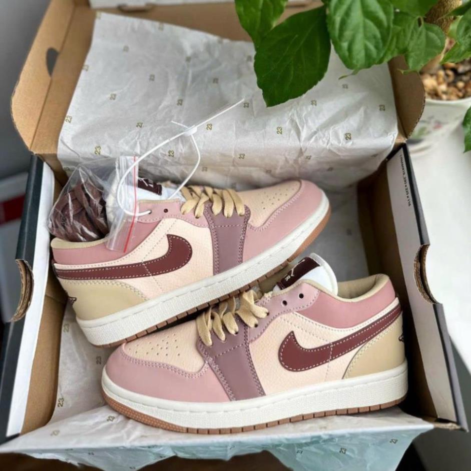 Giày thể thao Jordan 1 Low Milk Tea,Giày JD Thấp Trà Sữa Bản Đẹp Chuẩn SC Full Box Bill