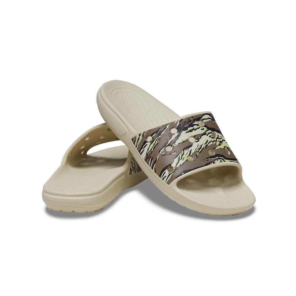 Dép Quai Ngang Unisex Crocs Classic Printed Camo - Bone