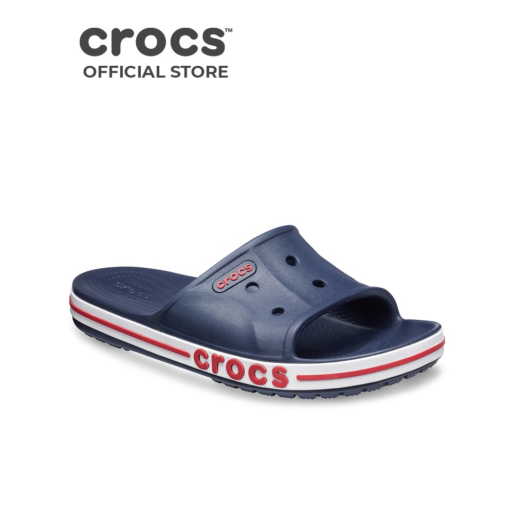 Dép Quai Ngang Unisex Crocs Bayaband - Navy/Pepper