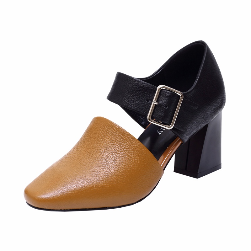 Giày Sandal Cao Gót Da Mềm Thời Trang Xuân Hè 2023 Cho Nữ