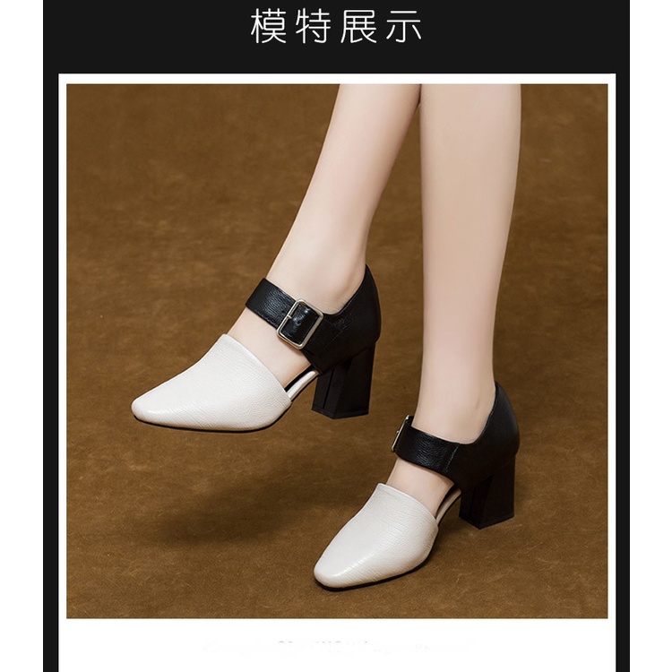 Giày Sandal Cao Gót Da Mềm Thời Trang Xuân Hè 2023 Cho Nữ