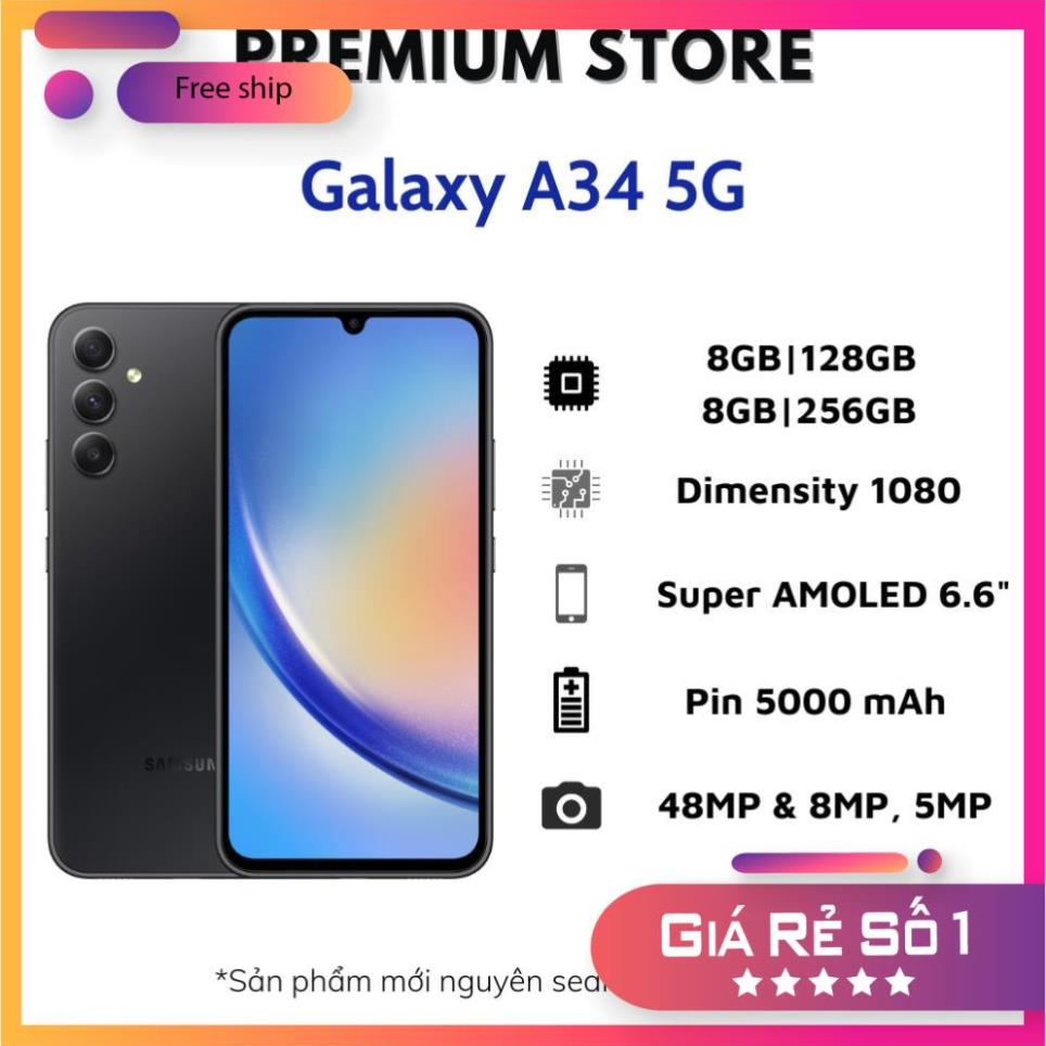 Điện Thoại Samsung Galaxy A34 5G - Hàng Chính Hãng