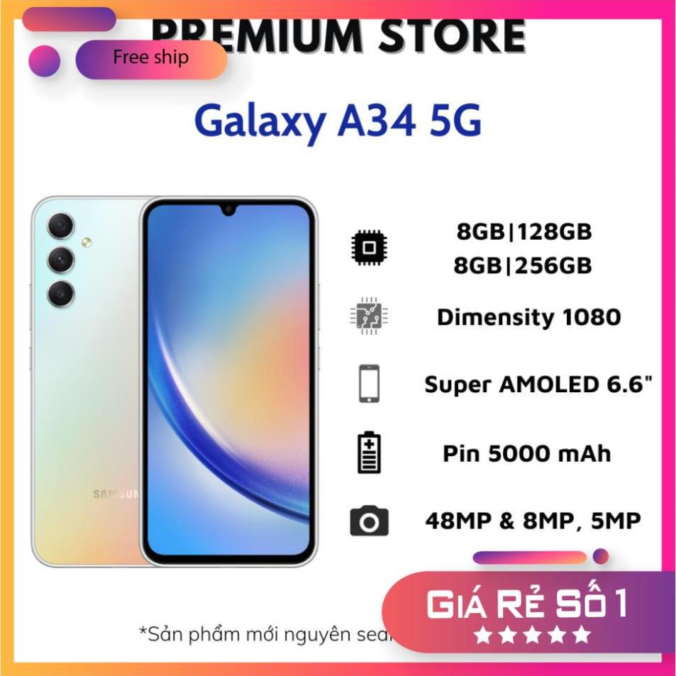 Điện Thoại Samsung Galaxy A34 5G - Hàng Chính Hãng