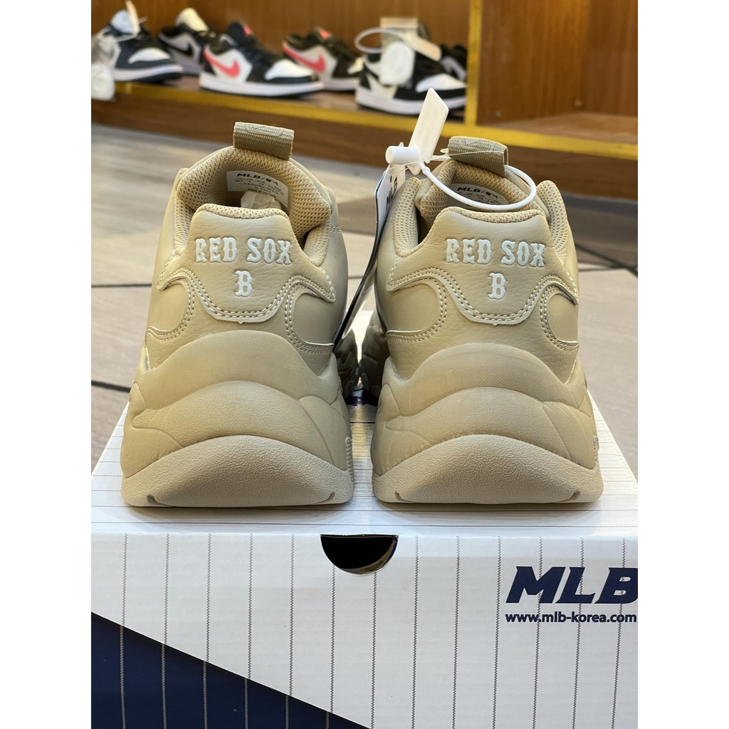 GIày thể thao  MLB  REDSOX B nâu sữa fullbook  đầy  đủ phụ kiện freeshjp
