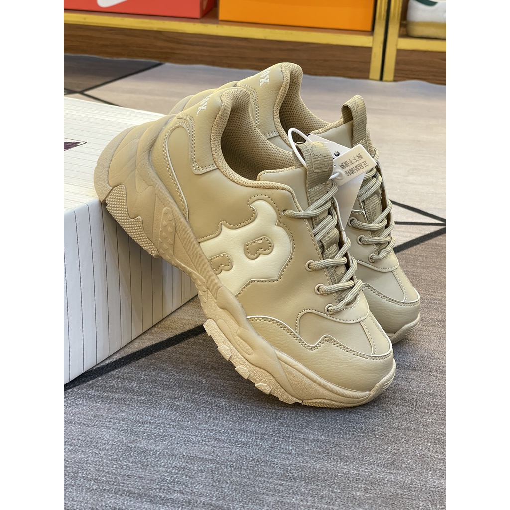 GIày thể thao  MLB  REDSOX B nâu sữa fullbook  đầy  đủ phụ kiện freeshjp