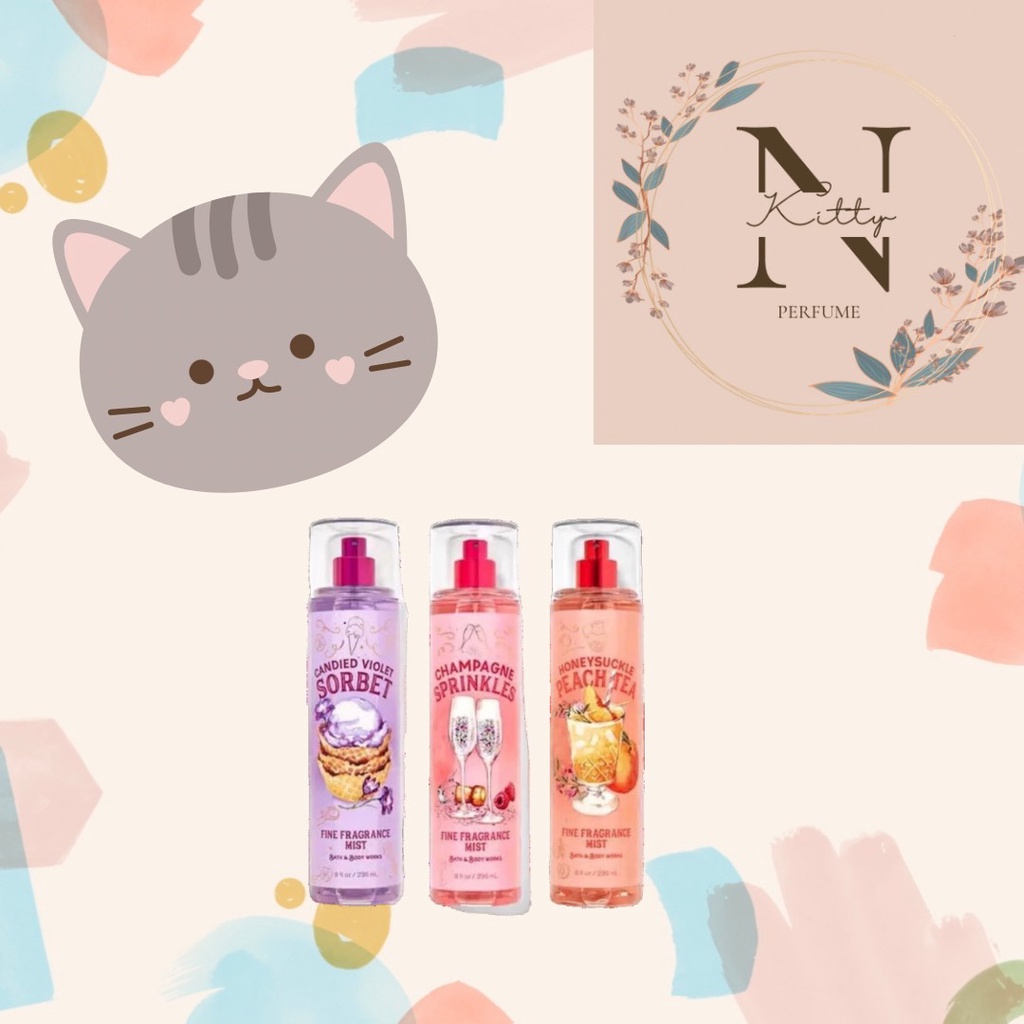 Xịt Thơm Body Bath and bodymist  Peach Tea