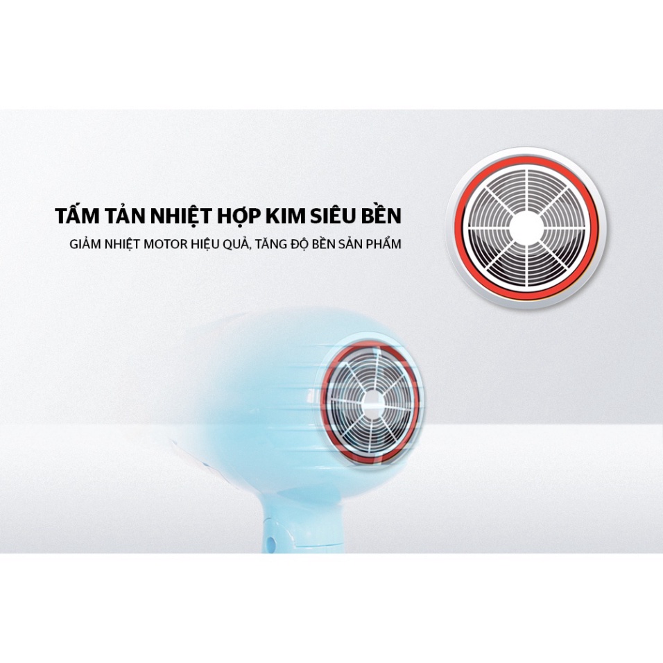 Máy sấy tóc Sunhouse SHD2305 - Công suất 650W - Bảo hành chính hãng 12 tháng