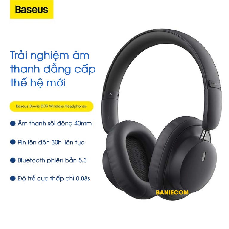 Tai Nghe Không Dây Baseus Bowie D03 - BANIECOM MALL