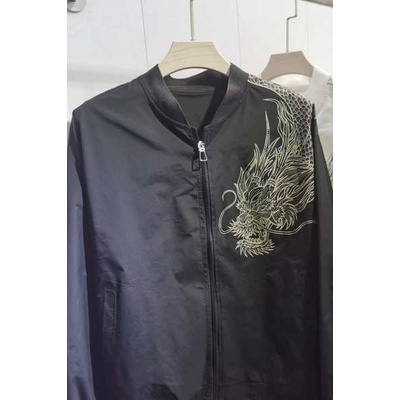 Áo Khoác Bóng Chày Dài Qua Vai In Họa Tiết Rồng Thời Trang Xuân Hè 2023 Dành Cho Nam Nữ