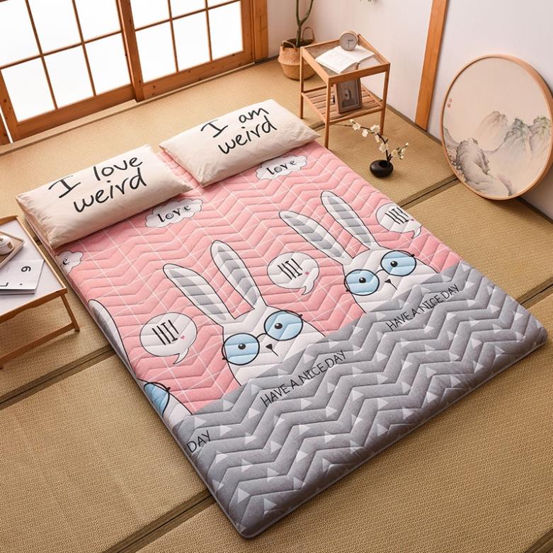 Đệm Thảo Dược Cao Cấp Thế Hệ Mới, Nệm 4 cm Siêu Êm Tạo Giấc Ngủ Ngon,  Topper mỏng 4 cm Gấp Gọn Tiện Lợi